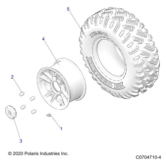 Tire, Front, 27 X 9-12 by Polaris