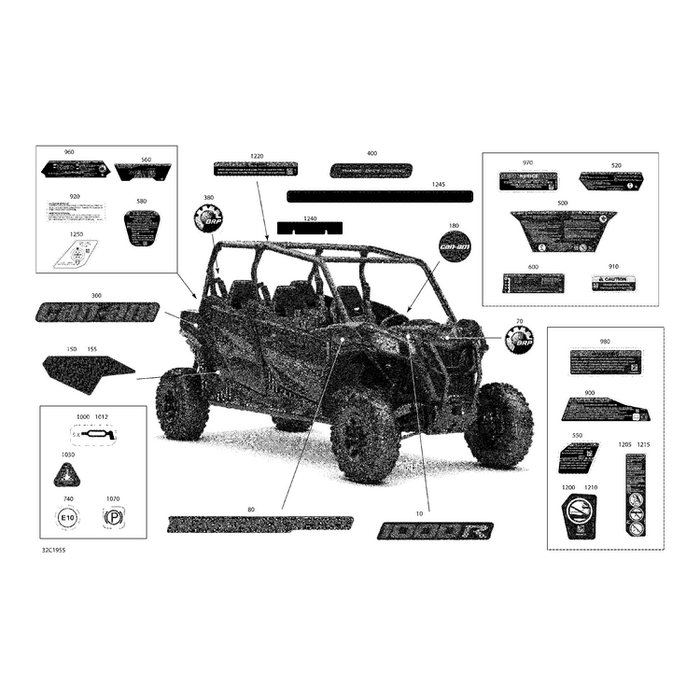 Tire Pressure Warning Decal by Can-Am