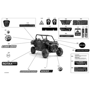 Tire Pressure Warning Decal by Can-Am 704908622 OEM Hardware 704908622 Off Road Express Peach St