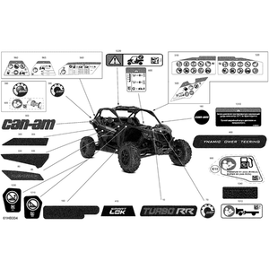 Tire Pressure Warning Label by Can-Am 704909034 OEM Hardware 704909034 Off Road Express Peach St