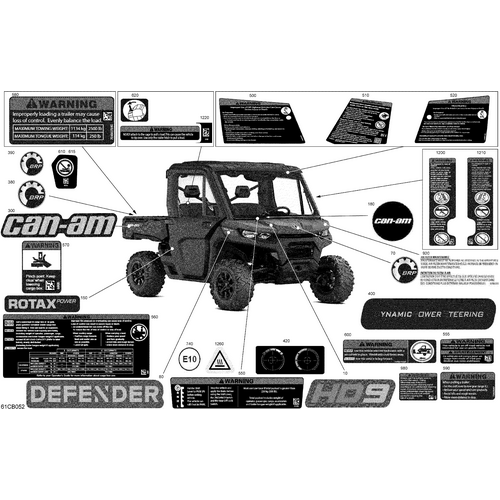 Tire Pressure Warning Label by Can-Am