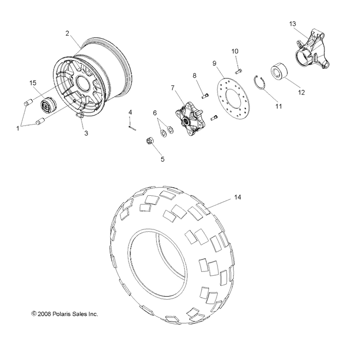 Tire, Rear, 27 X 11 R12 by Polaris