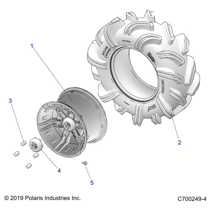 Tire, Rear, 28 X 11 X 14 by Polaris