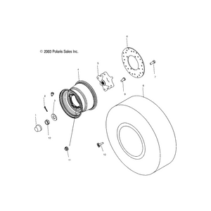 Tire-Rear,All-Trail,23X10.5-12 by Polaris 5412491 OEM Hardware P5412491 Off Road Express