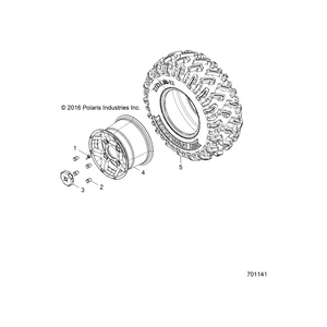 Tire-Rr,26X9R12,Pxt,E-Mark by Polaris 5416410 OEM Hardware P5416410 Off Road Express