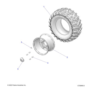 Tire-Rr,27X11.00-14,Emark by Polaris 5418072 OEM Hardware P5418072 Off Road Express