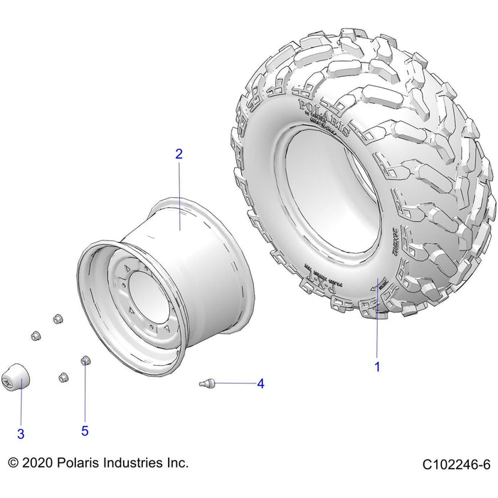 Tire Rr26X11R12Pxtgenuine Part by Polaris