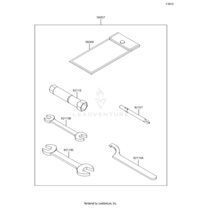 Tool-Kit by Kawasaki 56007-0087 OEM Hardware 56007-0087 No Longer Available