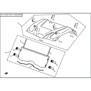 Top Roof Kits. (Truck Freight) by CF Moto 7030-2602A0 OEM Hardware 7030-2602A0 Northstar Polaris