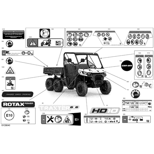 Towing Warning Label by Can-Am