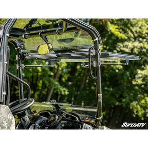 Tracker 500S Scratch-Resistant Flip Windshield by SuperATV FWS-TR-500S-70 Folding Windshield FWS-TR-500S-70 SuperATV