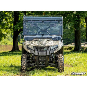 Tracker 500S Scratch-Resistant Flip Windshield by SuperATV FWS-TR-500S-70 Folding Windshield FWS-TR-500S-70 SuperATV