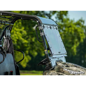 Tracker 500S Scratch-Resistant Flip Windshield by SuperATV FWS-TR-500S-70 Folding Windshield FWS-TR-500S-70 SuperATV