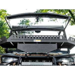 Tracker 800SX Scratch-Resistant Flip Windshield by SuperATV FWS-TR-800SX-70 Folding Windshield FWS-TR-800SX-70 SuperATV