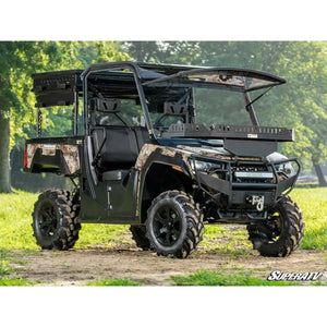 Tracker 800SX Scratch-Resistant Flip Windshield by SuperATV FWS-TR-800SX-70 Folding Windshield FWS-TR-800SX-70 SuperATV