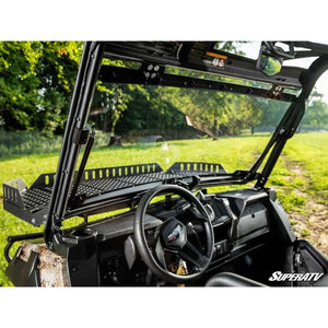 Tracker 800SX Scratch-Resistant Flip Windshield by SuperATV FWS-TR-800SX-70 Folding Windshield FWS-TR-800SX-70 SuperATV