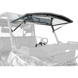 Tracker 800SX Scratch-Resistant Flip Windshield by SuperATV FWS-TR-800SX-70 Folding Windshield FWS-TR-800SX-70 SuperATV