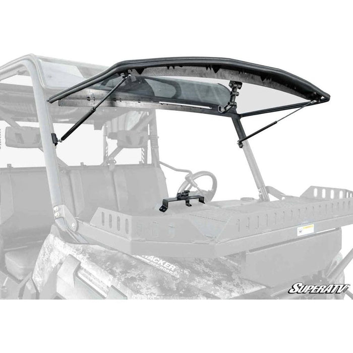 Tracker 800SX Scratch-Resistant Flip Windshield by SuperATV