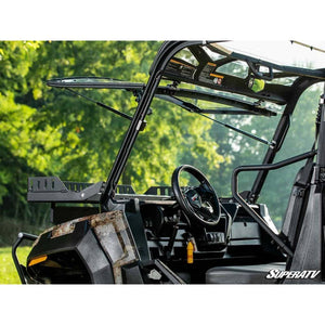 Tracker 800SX Scratch-Resistant Flip Windshield by SuperATV FWS-TR-800SX-70 Folding Windshield FWS-TR-800SX-70 SuperATV