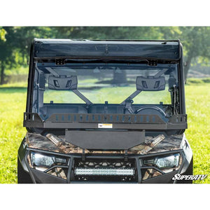 Tracker 800SX Scratch-Resistant Flip Windshield by SuperATV FWS-TR-800SX-70 Folding Windshield FWS-TR-800SX-70 SuperATV