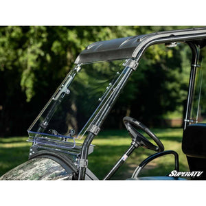 Tracker OX400 Scratch-Resistant Flip Windshield by SuperATV FWS-TR-OX400-70 Folding Windshield FWS-TR-OX400-70 SuperATV