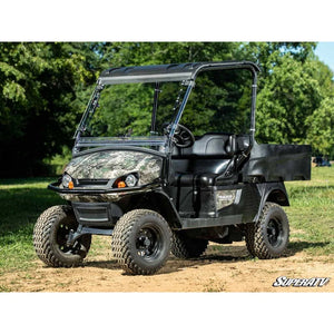 Tracker OX400 Scratch-Resistant Flip Windshield by SuperATV FWS-TR-OX400-70 Folding Windshield FWS-TR-OX400-70 SuperATV