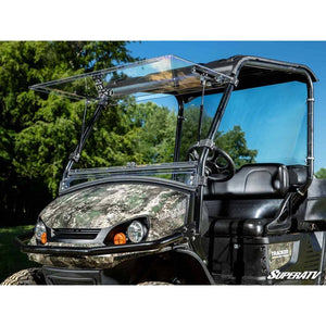 Tracker OX400 Scratch-Resistant Flip Windshield by SuperATV FWS-TR-OX400-70 Folding Windshield FWS-TR-OX400-70 SuperATV