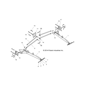 Trail Arm Weld, Left by Polaris 1019356-589 OEM Hardware P1019356-589 Off Road Express