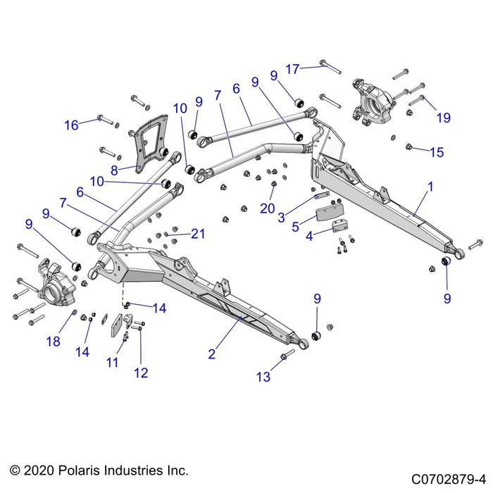 Trail Arm Weld, Right, Indy Red by Polaris