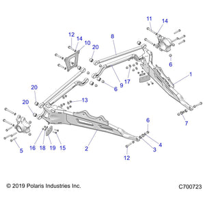 Trailing Arm, Left Hand, Matte by Polaris 1024416-458 OEM Hardware P1024416-458 Off Road Express Drop Ship