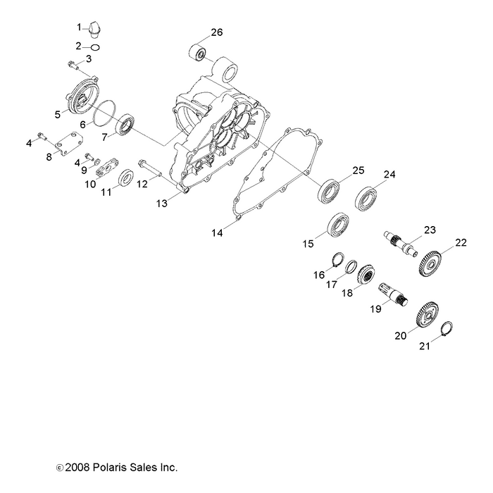 Transmission Cover, Right by Polaris