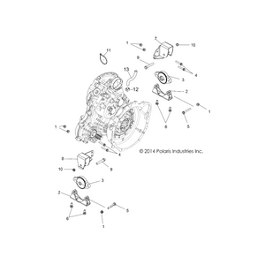 Transmission Mount, Left, Black by Polaris 5254139-329 OEM Hardware P5254139-329 Off Road Express