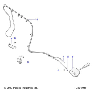 Transmission Shift Lever Assemb by Polaris 2010445 OEM Hardware P2010445 Off Road Express