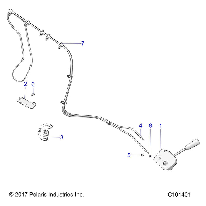 Transmission Shift Lever Assemb by Polaris