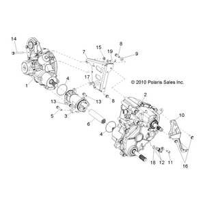 Transmission Subassembly by Polaris 3235360 OEM Hardware P3235360 Off Road Express Drop Ship