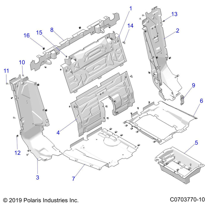 Tray-Battery,Blk by Polaris