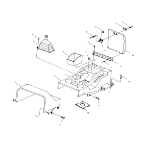 Tray,Console by Polaris 5433862 OEM Hardware P5433862 Off Road Express