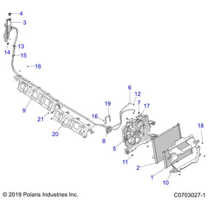 Tray-Routing,Front,Blk,Mp by Polaris 5455711-070 OEM Hardware P5455711-070 Off Road Express