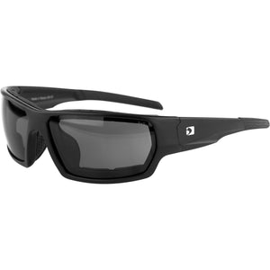 Tread Sunglasses Matte Black W/Smoked Lens Removable Foam by Bobster BTRE001 Sunglasses 26-5252 Western Powersports Drop Ship