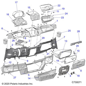 Trim-Glovebox,Xp,Blknt by Polaris 5456615-463 OEM Hardware P5456615-463 Off Road Express