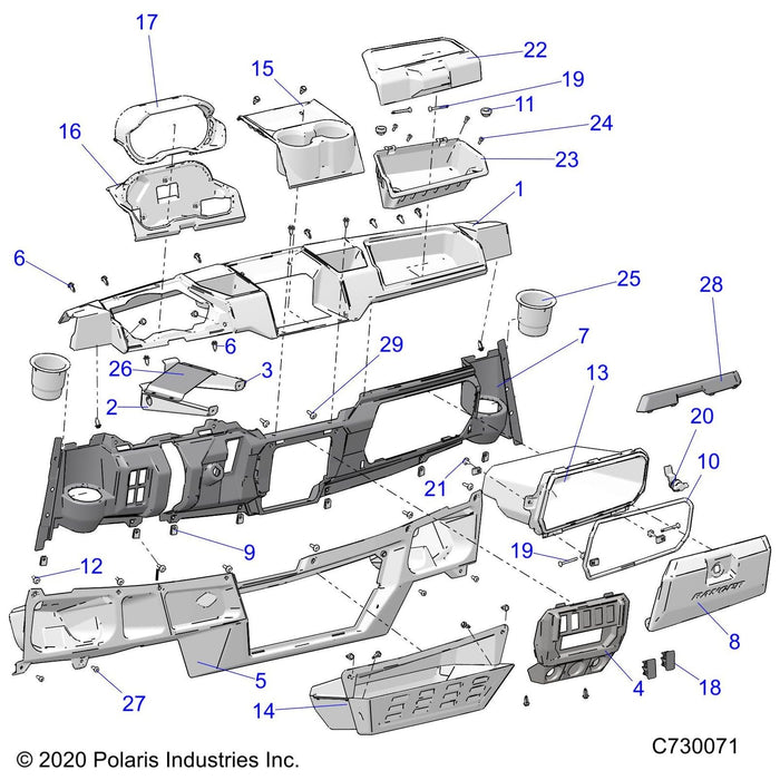 Trim-Glovebox,Xp,Blknt by Polaris