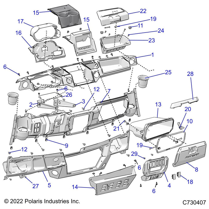 Trim-Glovebox,Xp,Orangerust by Polaris