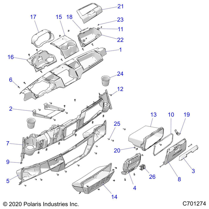 Trim-Glovebox,Xp,Prl Mltd by Polaris