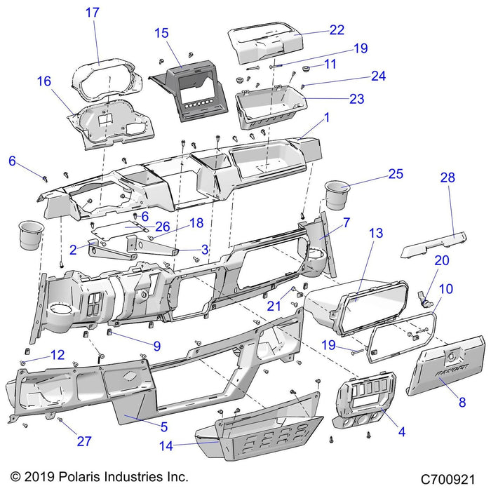 Trim-Glovebox,Xp,T.Sil by Polaris