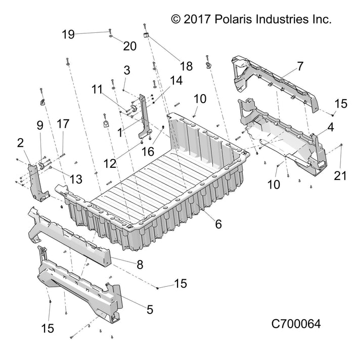 Trim Panel, Left, Mt Titanium M by Polaris