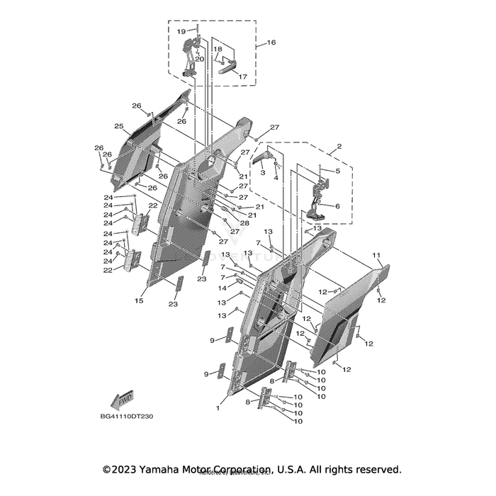 Trim, Side Panel 3 by Yamaha