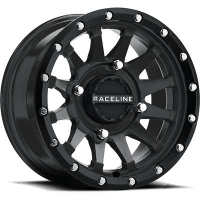 Trophy Wheel Kit w/ Rock A Billy Tire 14X7 4/137 5+2 (+10MM) Black by Raceline