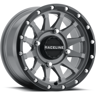 Trophy Wheel Kit w/ Rock A Billy Tire 14X7 4/137 5+2 (+10MM) Stealth Grey by Raceline