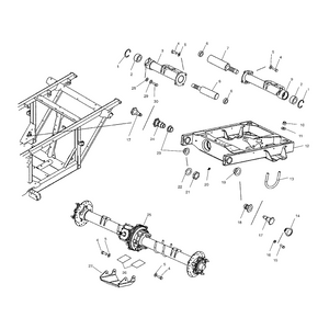 Tube Axle, Left, Medium Gloss B by Polaris 1013292-067 OEM Hardware P1013292-067 Off Road Express Drop Ship