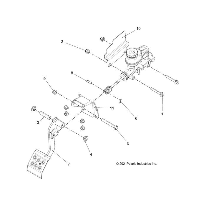 Tube-Brake Pedal Bushing by Polaris